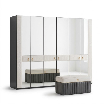 Armoire de chambre en bois Mobilier de style italien Armoires de cuisine Armoire neuve