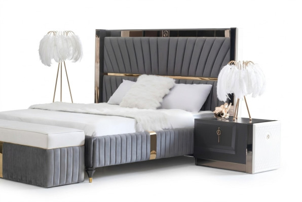 Table de chevet Table d'appoint Table Bois Tables Chambre Meubles de chambre Tables de chevet Gris