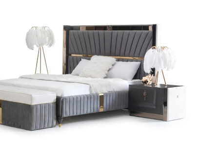 Table de chevet Table d'appoint Table Bois Tables Chambre Meubles de chambre Tables de chevet Gris