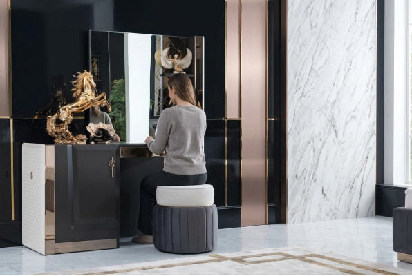 Chambre nouvelle Coiffeuse Consoles avec Miroir Console de luxe Commode Mobilier