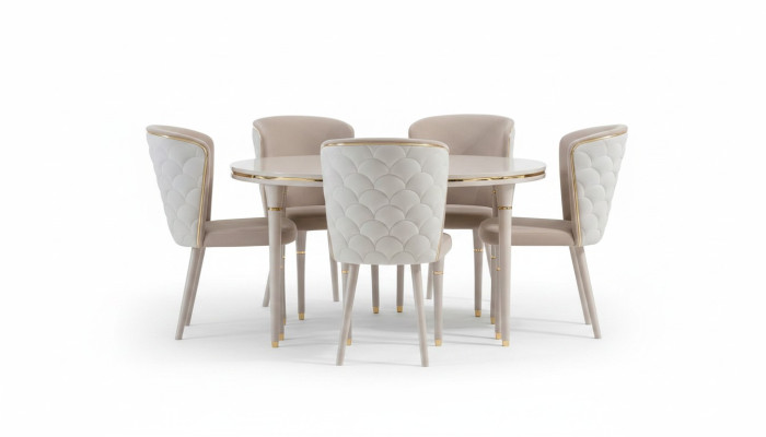 Salle à manger 6x Chaise Suite Set Chaises Ensemble de salle à manger Ensemble de salle à manger Groupe de meubles Lehn