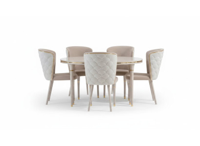 Salle à manger 6x Chaise Suite Set Chaises Ensemble de salle à manger Ensemble de salle à manger Groupe de meubles Lehn