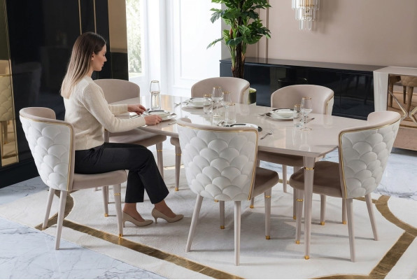 Table à manger Table Tables Moderne Bois Salle à manger Design Style italien nouveau
