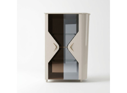 Vitrine Armoire Bois massif Buffet Vitrine Salle à manger Meubles en bois massif