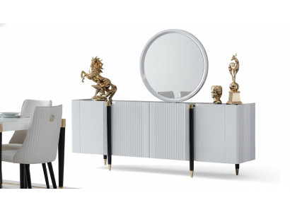 Commode Miroir Commodes Console Meubles Style italien Ensemble Suite 2 pièces