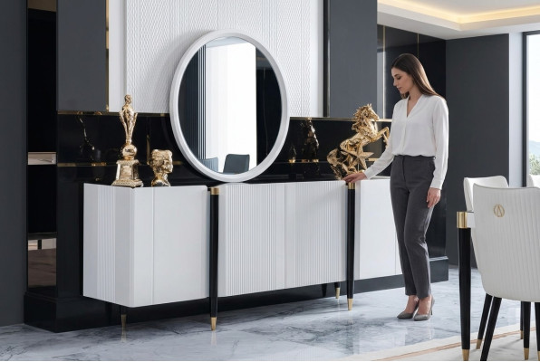 Commode Étagère Console Mobilier Buffet Style italien Commode Armoire Luxe