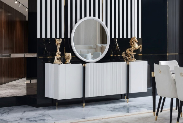 Commode Étagère Console Mobilier Buffet Style italien Commode Armoire Luxe