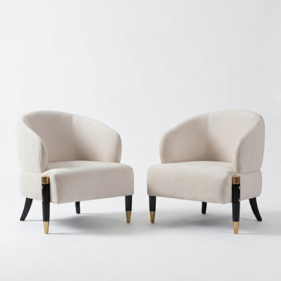 Rembourrage Moderne Fauteuil Design Gris Relaxant une Place Nouveau Salon de Luxe Chaise de l'Hôtel