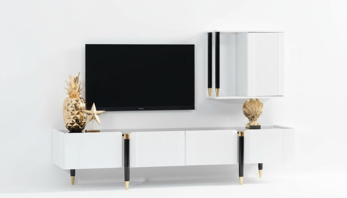 Buffet Armoire tv Bois Banc de télévision Commode Meubles design neufs Unité murale Armoire de télévision Armoire