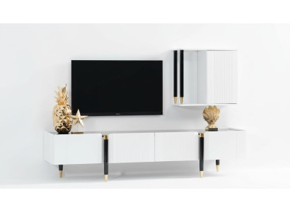 Buffet Armoire tv Bois Banc de télévision Commode Meubles design neufs Unité murale Armoire de télévision Armoire
