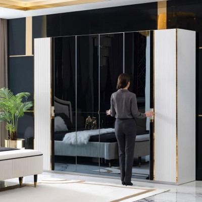 Armoire Mobilier Armoire Style Italien Armoires de Luxe Chambre Or