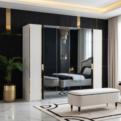 Armoire Mobilier Armoire Style Italien Armoires de Luxe Chambre Or