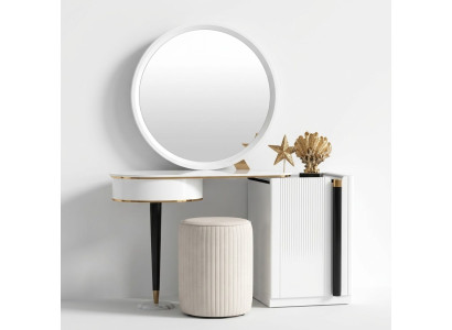 Tables Coiffeuse Table de maquillage Coiffeuse Coiffeuse Tabouret neuf 2 pièces