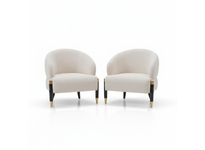 Textile 2x Fauteuil Tapisserie Chaises Gastro Tissu Salle à manger Nouveau Ensemble de chaises Design