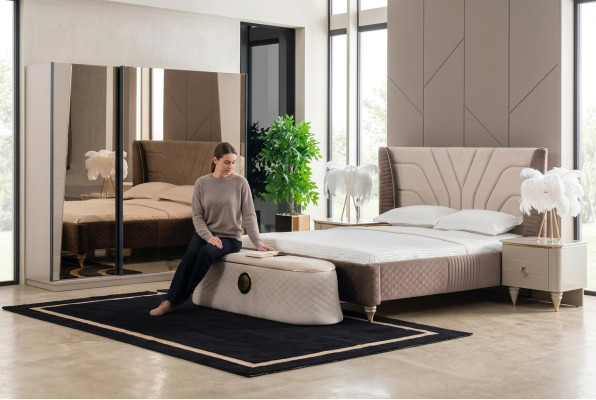 Bänke Holzhocker Stuhl Hocker Holz Luxus-Hocker Fußhocker Schlafzimmer