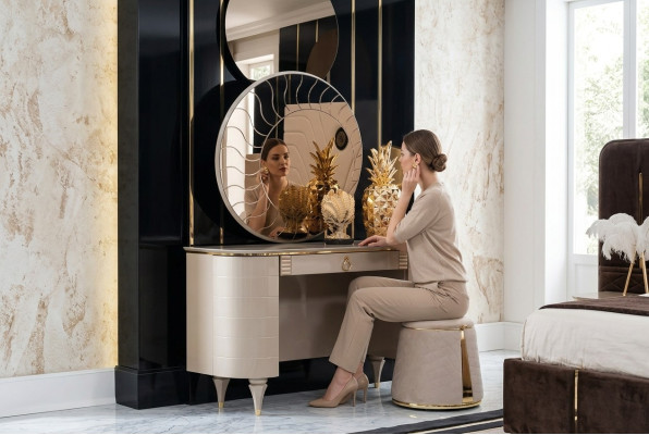 Coiffeuse Coiffeuse Table de maquillage Commode Consoles Tables Console Mobilier