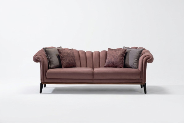 Trois places de luxe Canapé 3 places Canapé Rembourrage Cuir Tissu Canapés neufs