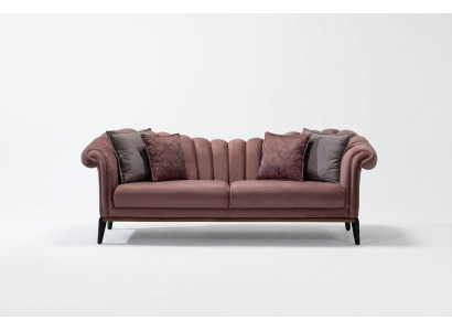Trois places de luxe Canapé 3 places Canapé Rembourrage Cuir Tissu Canapés neufs