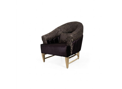 Fauteuil de luxe en tissu design de salon de style italien Lounge Chaise de meubles