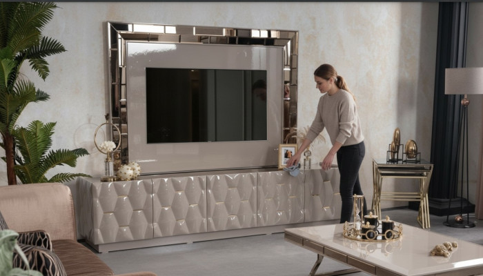 Buffet meuble TV Commode TV Armoire TV Meuble bas TV Meuble TV Cadre TV Meuble de salon