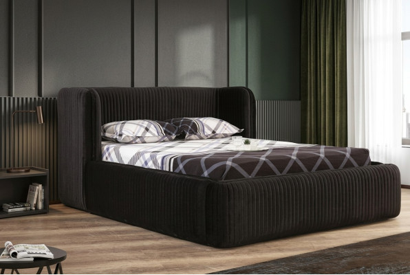 Lits Chambre Moderne Cadre de lit neuf Lit Rembourrage Design Luxe Mobilier Double