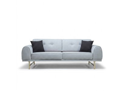 Gris Moderne Canapé de designer 3 places de salon de luxe Canapé rembourré