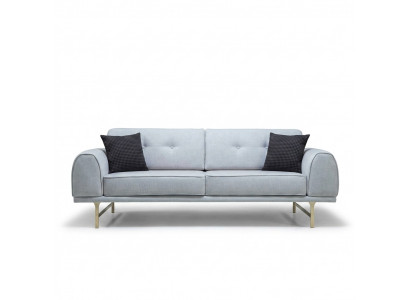 Gris Moderne Canapé de designer 3 places de salon de luxe Canapé rembourré