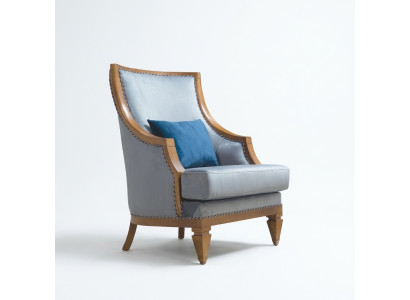 Moderne Fauteuil Gris en Textile, Siège Simple en Cuir, 1 Place, Neuf pour Salon.
