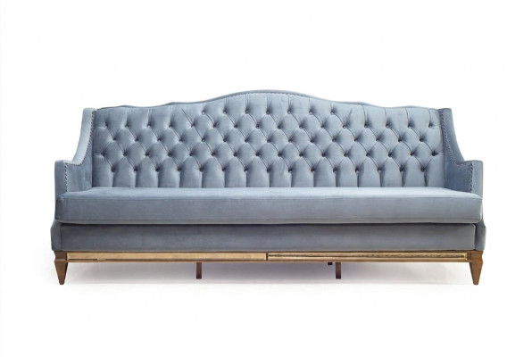 Meubles luxueux Canapé rembourré en bois Italie Canapé classique de luxe