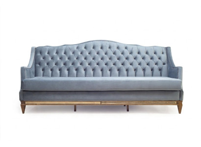 Meubles luxueux Canapé rembourré en bois Italie Canapé classique de luxe