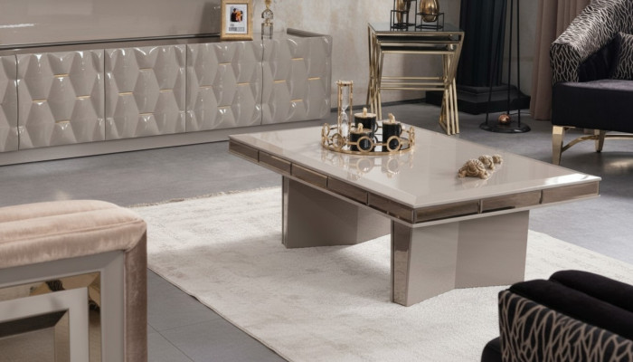 Salle de séjour Design Tables Meubles Table de luxe Table d'appoint en bois Moderne Table basse