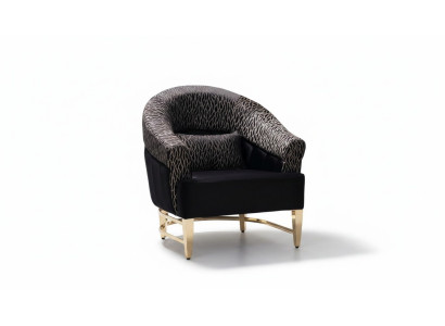 Fauteuil Bibliothèque Fauteuil de lecture Fauteuil à oreilles Tapisserie Meubles de style italien de luxe