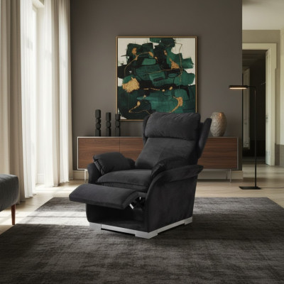 Fauteuil TV multifonction Aler Relax de style italien moderne avec un nouveau revêtement.