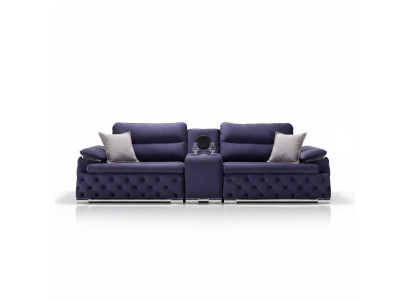 Chesterfield Canapés Canapé Revêtement 4 Places Design Pourpre xxl Grand Canapé Canapé