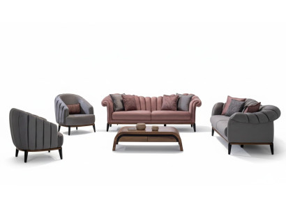 Ensemble de canapés 3 places Canapé Rembourrage 3311 Set de canapés design Rembourrage