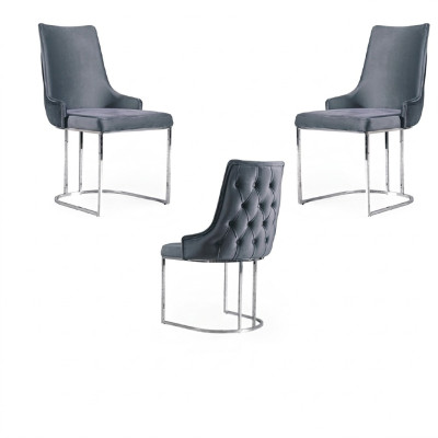 Chaises Salle à manger Ensemble 2x Chaise Chaise molle Style italien