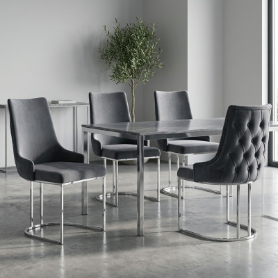 Suite 4x Chaises Moderne Chaise Design Moderne Groupe Chaise Design Chaise en Bois