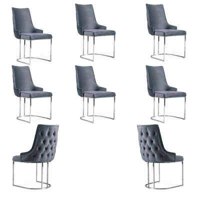 Salon Chaises Chesterfield Fauteuil Moderne Ensemble de 6 chaises Groupe nouvel