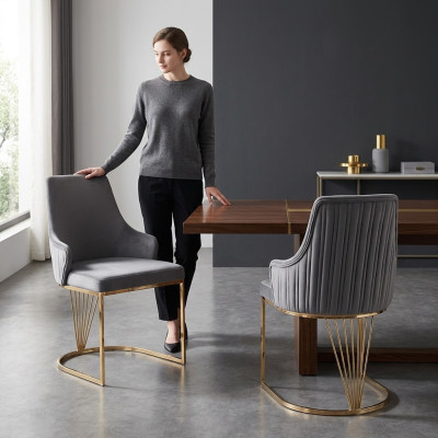 Chaise de salle à manger style italien fauteuil rembourré chaise de luxe chaises salon