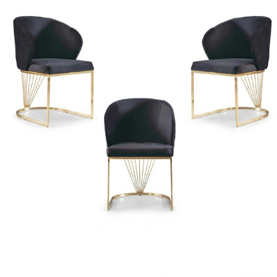 Chaise 2x Chaises groupe Ensemble Salon Salle à manger Suite Style moderne Textile