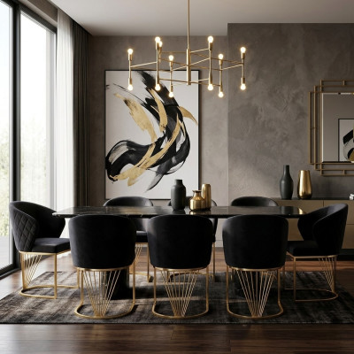 Ensemble de 6 chaises Fauteuils Fauteuil Salle à manger Suite Bois Moderne Groupe Mobilier