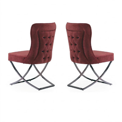 Chesterfield Hotel Suite tissu rembourré groupe de chaises design 2x ensemble
