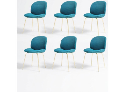 Chaise verte 6x Chaises de salle à manger de luxe modernes Sièges de chaises en bois modernes