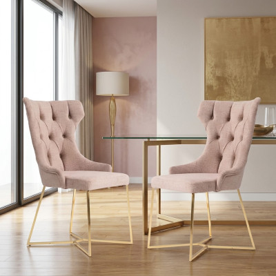 Groupe de 2 Fauteuils Inclinables Chesterfield avec Velours Rembourré