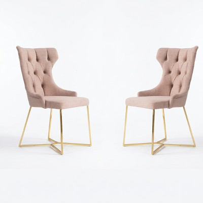 Groupe de 2 Fauteuils Inclinables Chesterfield avec Velours Rembourré