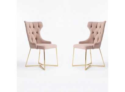 Groupe de 2 Fauteuils Inclinables Chesterfield avec Velours Rembourré
