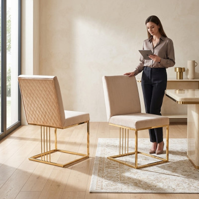 Chaise de salle à manger Mobilier Moderne Table à manger Chaises Style italien