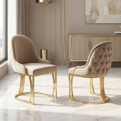 Salle à manger Textile Gastro Chaise Design Ensemble 4x Fauteuil Tissu Fauteuils Rembourrés