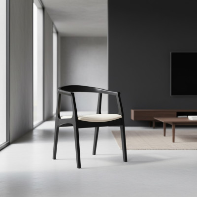 Salle à manger Meubles en bois Chaises Design de luxe Chaise rembourrée Siège inclinable Bureau