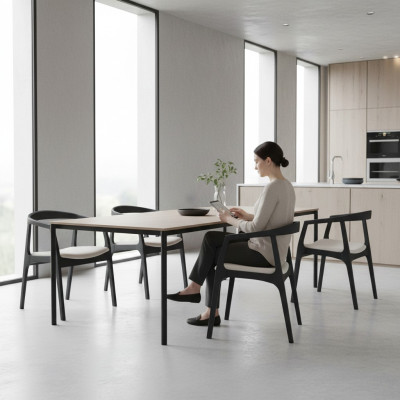 Design 8 chaises Groupe Salle à manger Suite Fauteuil neuf Ensemble Fauteuil Rembourrage